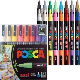 Posca Acrylic Paint Marker Set, 16ct