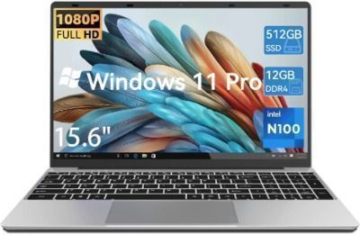 Windows 11 Pro 15.6" Laptop, 12GB RAM, 512GB SSD