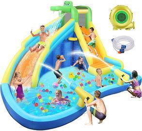 Inflatable Water Slide with Spray Pool