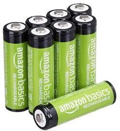 Amazon Basics Rechargeable AA Batteries, 2000 mAh, 8ct