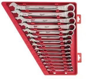 Milwaukee 15pc SAE Ratcheting Combination Wrench Set