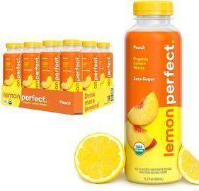 Lemon Perfect Peach, Hydrating Flavored Lemon Water, 12pk