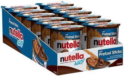 Nutella & GO! Hazelnut and Cocoa Spread with Pretzel Sticks, 12pk