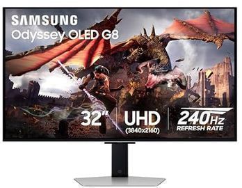 SAMSUNG 32 Odyssey QD-OLED G8 Series 4K UHD Smart Gaming Monitor