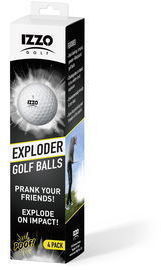 Izzo Golf Exploder Prank Golf Balls, 4pk