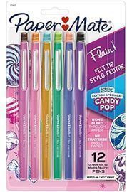 Paper Mate Flair Candy Pop Felt-Tip Markers, 12ct