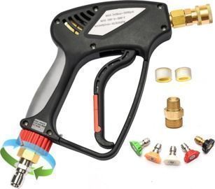 Short Pressure Washer Gun with 360 Swivel