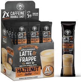 The Frozen Bean - Hazelnut Frappe & Latte Instant Mix, 20ct