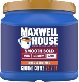 Maxwell House Smooth Bold Dark Roast Ground Coffee, 26.7oz