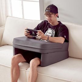 Memory Foam Gaming Pillow with Cup Holder