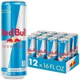 Red Bull Sugar Free Energy Drink, 16oz, 12pk