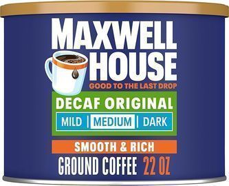 Maxwell House Decaf Original Medium Roast Ground Coffee, 22oz