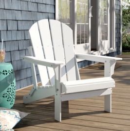 Beachcrest Home Shawnna Weather-Resistant Foldable Outdoor Adirondack Chair