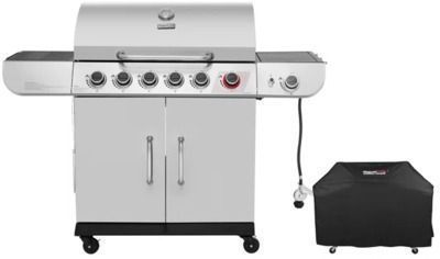 Royal Gourmet 6-Burner Gas Grill with Sear Burner and Side Burner