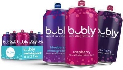 bubly Sparkling Water Triple Berry Variety Pack, 18ct