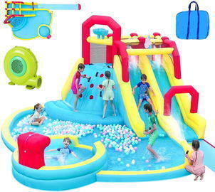 Neche 7 in 1 Large Inflatable Water Slide Bounce House