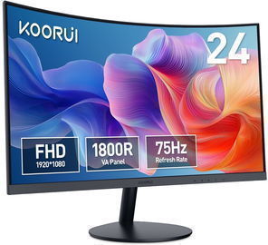 KOORUI 24" Curved Computer Monitor