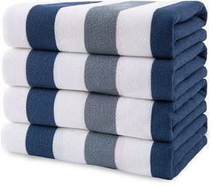 Oversized Cabana Stripe Beach Towel, 4pk