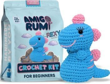 Amigo Rumi Cute Dinosaur Beginners Crochet Kit