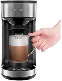 Chefman Froth + Brew Single Serve Coffee Maker and Milk Frother