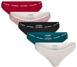 Steve Madden Women's Microfiber Thong Panties, 5pk