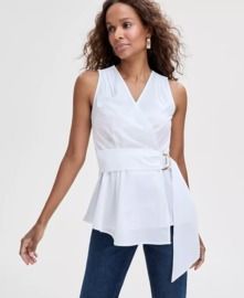 Women's Cotton Belted Blouse