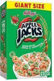 Kelloggs Apple Jacks Breakfast Cereal, Giant Size, 23oz