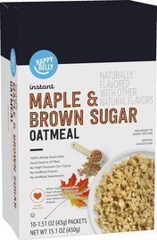 Happy Belly Instant Oatmeal, Maple & Brown Sugar, 10pk