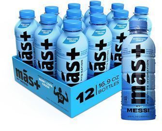 Ms+ by Messi Sports Drink & Hydration Beverage, 16.9oz, 12pk