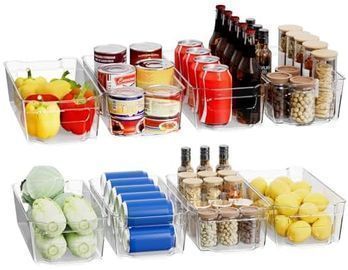 Clear Fridge Organizer, 8pk