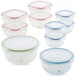 Lock n Lock Easy Essentials Color Mates 20pc Food Storage Container Set