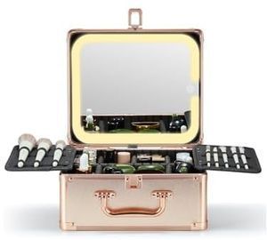 Qislee Makeup Box with Lighted Mirror