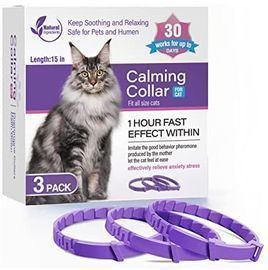 Adjustable Cat Calming Collar, 3pk