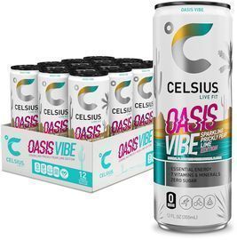 CELSIUS Sparkling Oasis Vibe Energy Drink, 12pk