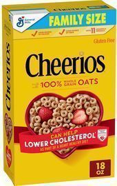 Cheerios Heart Healthy Breakfast Cereal, Family Size, 18oz