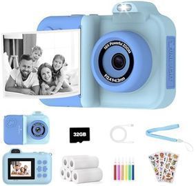 1080P HD Dual-Lens Selfie, Instant Print Camera