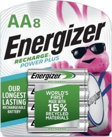 Energizer Power Plus Rechargeable AA Batteries, 8pk - Prime Members Only