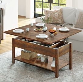Torron 4-in-1 Multi-Fuction Lift Top Coffee Table with Storage