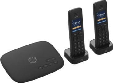 Ooma Telo Air 2 Internet Home Phone Service with 2 Cordless Handsets