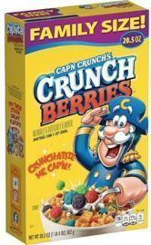 Cap'n Crunch Cereal, Crunch Berries, 20.5oz Box