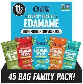 The Only Bean High Protein Edamame Beans Snack, 45ct