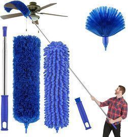 Microfibre Duster with 100" Telescopic Extension Pole Kit