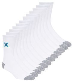 Hurley Men's Crew Socks, 12pr