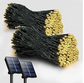 72FT 200 LED Solar String Lights, 2pk