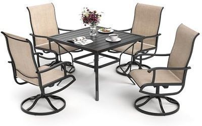 5pc Patio Table and Chair Set