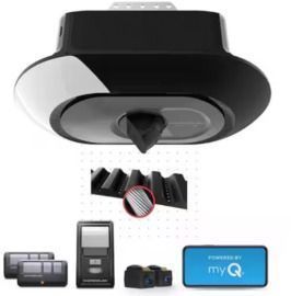 Chamberlain Secure View 3/4 HP LED Quiet Belt Drive Smart Garage Door Opener w/ Security Camera