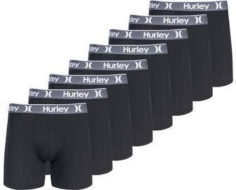 Hurley Men's Solid Boxer Briefs, 8pk