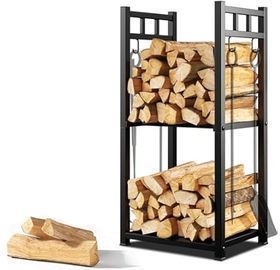 2-Tier Wrought Iron Log Holder