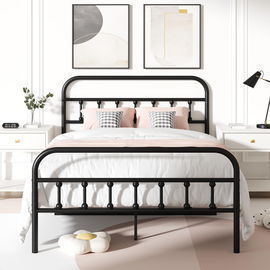 Full Platform Bed Frame with Headboard