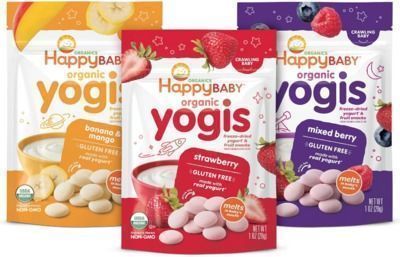 Happy Baby Organics Yogis Freeze-Dried Yogurt & Fruit Snacks, 3 Flavor Variety Pack